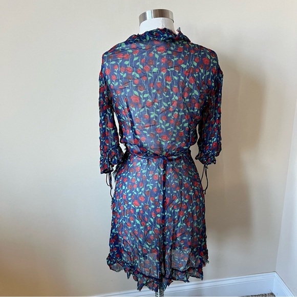 The Kooples floral rosa wrap dress 17568 - Picture 6 of 9